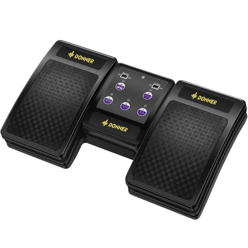 Donner Wireless Bluetooth Page Turner Pedal for iPad Tablets Phone Foot Pedal